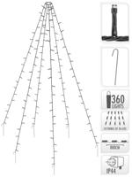 Vlaggenmast Verlichting everlands kunstkerstboomvorm 8m - thumbnail