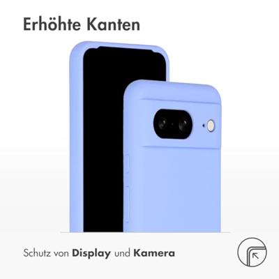 Accezz Liquid Silicone Backcover Google Pixel 8 Telefoonhoesje Paars - thumbnail