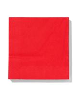 HEMA Papieren servetten rood 33x33 - 20 stuks (rood) - thumbnail