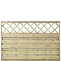 Geimpregneerd Houten Tuinscherm Met Trellis Bergen 180 x 120 CM - thumbnail