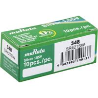 Murata SR421SW-PBWW knoopcel 348 zilveroxide 12,5 mAh 1,55 V 10 stuks - thumbnail