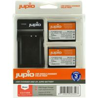 Jupio Value Pack: 2x Battery LP-E10 + USB Single Charger - thumbnail