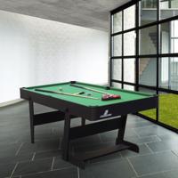 Cougar Hustle XL Pooltafel 6ft inklapbaar zwart / groen Inklapbare biljarttafel incl. accessoires - thumbnail