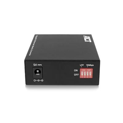 ACT AC4451 netwerk media converter 1000 Mbit/s Multimode, Single-mode Zwart - thumbnail