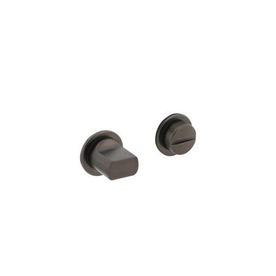 WC-sluiting 8mm minimalistisch zelfklevend, ø30x2,5mm rvs antraciet-grijs