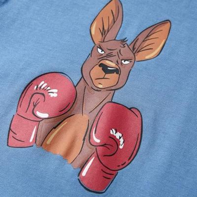 Kindershirt met korte mouwen 140 middenblauw Kindershirt met korte mouwen 140 middenblauw