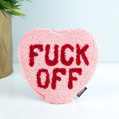 Fuck Off hart warmtekussen - Klein Fuck Off hart warmtekussen - Klein