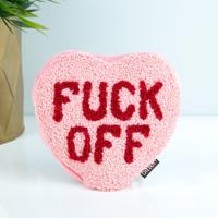 Fuck Off hart warmtekussen - Klein - thumbnail