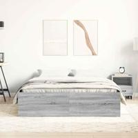 Bedframe grijs sonoma eikenkleurig 160x200 cm - thumbnail