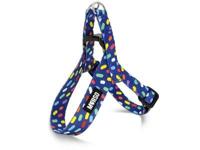 MORSO MINI HONDENTUIG VERSTELBAAR GERECYCLED COLOR INVADERS PAARS 24-32X1,5 CM - thumbnail