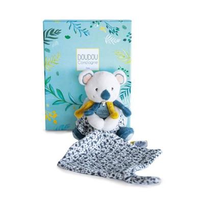 Yoca de koala - pop met knuffel 15cm - DOUDOU ET COMPAGNIE blauw