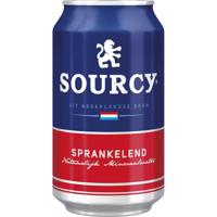 Sourcy mineraalwater, licht bruisend, blik van 33 cl, pak van 24 stuks, rood - thumbnail