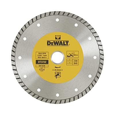 DeWalt Accessoires Diamantblad, turbo, Ø180mm/22.2mm, universeel - DT3722-QZ DeWalt Accessoires Diamantblad, turbo, Ø180mm/22.2mm, universeel - DT3722-QZ