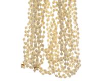 Kraalketting plc d0.5h270 cm creme kerstboomversiering kerst Decoris - Decoris - thumbnail