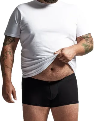 2-pak heren boxershort 10171 - Grote maten - Zwarte katoenen heren onderbroeken