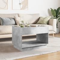 Salontafel met Infinity LED 70x50x50 cm betongrijs - thumbnail