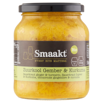 Smaakt Bio Zuurkool Gember & Kurkuma 350 g bij Jumbo