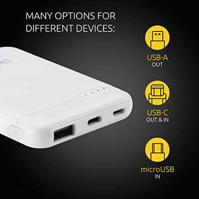 Intenso 7313522 powerbank Lithium-Polymeer (LiPo) 5000 mAh Wit Intenso 7313522 powerbank Lithium-Polymeer (LiPo) 5000 mAh Wit
