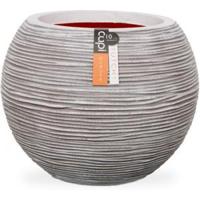 Capi nature bol rib nl kunststof vaas 62x48 cm ivoor - thumbnail