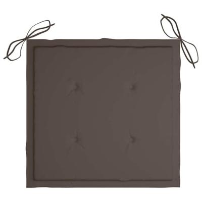 Tuinstoelkussens 4 st 40x40x3 cm oxford stof taupe