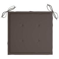 Tuinstoelkussens 4 st 40x40x3 cm oxford stof taupe - thumbnail