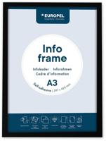 Infokader Europel zelfklevend A3 zwart - thumbnail