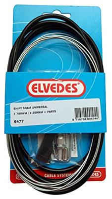 Elvedes Versnellingskabelset sram universeel 1700 / 2250mm verzinkt - zwart (op kaart) Elvedes Versnellingskabelset sram universeel 1700 / 2250mm verzinkt - zwart (op kaart)