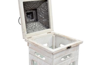 Straatlantaarn Home ESPRIT Natuurlijk Kristal Spar Arabisch 26,5 x 26,5 x 65 cm (2 Onderdelen)