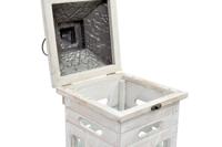 Straatlantaarn Home ESPRIT Natuurlijk Kristal Spar Arabisch 26,5 x 26,5 x 65 cm (2 Onderdelen) - thumbnail