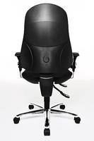 Topstar bureaustoel Support SY, zwart, basis uit chroom - thumbnail