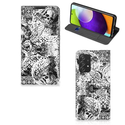 Mobiel BookCase Samsung Galaxy A52 Skulls Angel Mobiel BookCase Samsung Galaxy A52 Skulls Angel