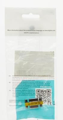 Digitus Adapter Serieel [1x D-sub bus 9-polig - 1x D-sub bus 9-polig] Zilver, Blauw, Geel