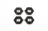 17mm Aluminum Hub - Black (4pcs) (AX31230) - thumbnail