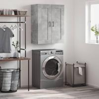 Wandkast 69,5x34x90 cm bewerkt hout betongrijs - thumbnail