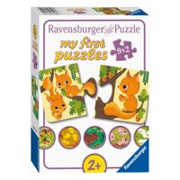 Ravensburger puzzel Dieren en hun kinderen 9x2 stukjes - thumbnail