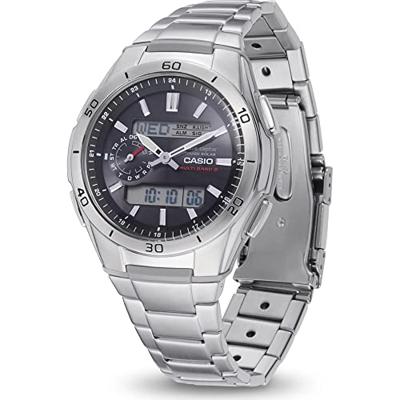 CASIO - Roestvrijstalen horloge - WAVECEPTOR - Grijs