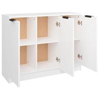 Dressoir 90,5x30x70 cm bewerkt hout wit - thumbnail