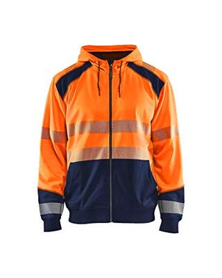 Blåkläder Hooded Sweatshirt High-Vis 35462528 | High-Vis Oranje/Marineblauw | Maat 4XL - 7330509623251