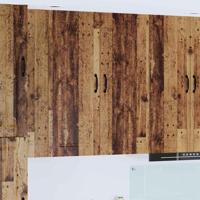 Keukenkast met plank Oudhout 40 x 31 x 100 cm Bewerkt hout - thumbnail