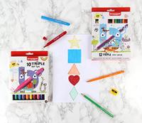 Bruynzeel Kids Kleurpotloden Triple 12st - thumbnail
