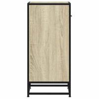 Dressoir 35,5x35x76 cm bewerkt hout en metaal sonoma eikenkleur - thumbnail