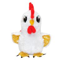 Lumo Stars knuffel Lumo Rooster Booster 15 cm wit - thumbnail