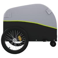 Fietstrailer 30 kg ijzer zwart en groen - thumbnail