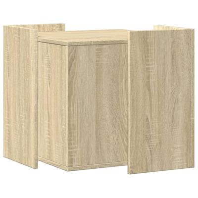 VidaXL Kattenbakkast 53x53x51 cm bewerkt hout sonoma eikenkleurig