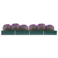 Plantenbak verhoogd 600x80x45 cm gegalvaniseerd staal groen - thumbnail