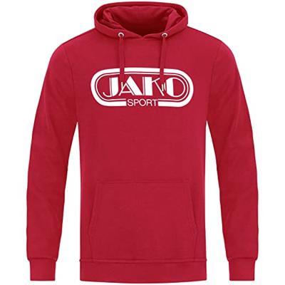 JAKO 6711 Sweater Met Kap Retro - Rood - L