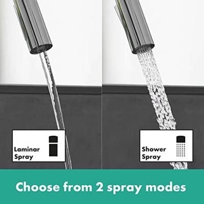 Hansgrohe Focus keukenkraan met uittrekbare vuistdouche chroom 31815000 - thumbnail