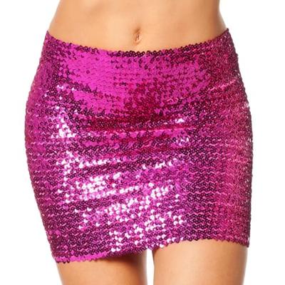 Top of rok pailletten pink