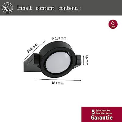 Paulmann Swivea 94406 Buitenlamp (wand) LED LED vast ingebouwd Antraciet Paulmann Swivea 94406 Buitenlamp (wand) LED LED vast ingebouwd Antraciet