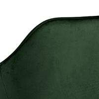 Bendt Barkruk 'Loren' Velvet, kleur Forest Green (zithoogte 79cm) - thumbnail